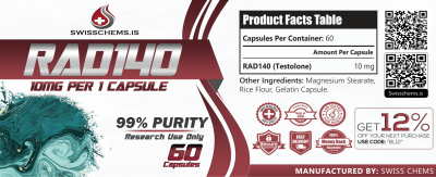 RAD-140 (Testolone), (10mg/capsule) 60 Capsules