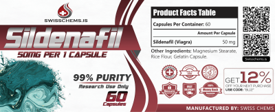 Sildenafil, (50mg/capsule), 60 Capsules